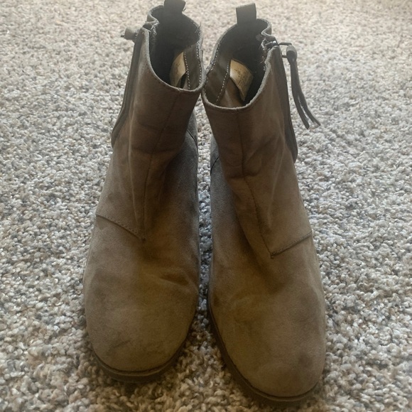 Taupe Ankle Booties - Picture 2 of 5